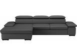 Ecksofa SIT & MORE "Alcudia L-Form", schwarz, B:286cm H:73cm T:174cm, Sofas, Ecksofa, wahlweise mit Schlaffunktion