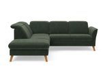 Ecksofa SIT & MORE "Romero L-Form", grün (jungle), B:250cm H:91cm T:220cm, 90% Polyester 10%Polyamid, Sofas, Ecksofa, wahlweise mit oder ohne TV-Funktion, Schlaffunktion, Bettkasten