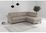 Ecksofa OTTO HOME "Glendale, L-Form", beige (taupe), B:247cm H:84cm T:193cm, 95% Polyester, 5% Polyamid, Sofas, Ecksofa, inkl. Kopfteilverstellung, wahlweise mit Vorziehsitz und Bettkasten