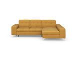 Ecksofa SIT & MORE "Baviene L-Form", gelb (senf), B:286cm H:92cm T:176cm, Sofas, Ecksofa, inklusive Sitztiefenverstellung & Federkern, optional Schlaffunktion