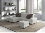Ecksofa SIT & MORE "Luxor L-Form", beige (linen), B:275cm H:82cm T:173cm, Luxus-Microfaser ALTARA NUBUCK (100% Polyester);Soft clean (98% Polyester, 2% Polyamid);Struktur fein (100% Polyester), Sofas, Ecksofa, wahlweise mit Schlaffunktion, Bettkasten und Kopfteilverstellung