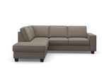Ecksofa OTTO HOME "County L-Form", braun (savannah), B:236cm H:81cm T:213cm, Luxus-Microfaser (100% Polyester);Struktur fein (100% Polyester);Luxus-Microfaser weich (9ß% Polyester, 10% Polyamid), Sofas, Ecksofa, wahlweise Ottomane links oder rechts, mit Federkern-Polsterung