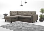 Ecksofa OTTO HOME "Varese", delphine, B:226cm H:91cm T:170cm, Sofas, Ecksofa, wahlweise mit Schlaffunktion und Bettkasten