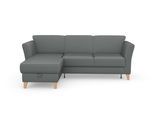 Ecksofa SIT & MORE "Visby L-Form", grau, B:248cm H:87cm T:162cm, Sofas, Ecksofa, Wahlweise mit Schlaffunktion und Bettkasten, frei im Raum stellbar