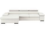 Ecksofa SIT & MORE "Alcudia L-Form", weiß (reinweiß), B:286cm H:73cm T:174cm, Sofas, Ecksofa, wahlweise mit Schlaffunktion