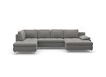 Wohnlandschaft SIT & MORE "Latigo U-Form", grau, B:326cm T:201cm, Sofas, Wohnlandschaft, mit Recamiere, wahlweise mit Schlaffunktion und Bettkasten
