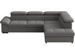 Ecksofa SIT & MORE "Viola, L-Form, B. 249 cm", anthrazit, B:249cm H:73cm T:226cm, 100% Polyester, Sofas, Ecksofa, optional Schlaffunktion