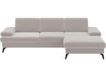 Ecksofa SIT & MORE "Morris L-Form, inkl. Sitztiefenverstellung", grau (elefant), B:275cm H:82cm T:171cm, 100% Polyester, Sofas, Ecksofa, wahlweise mit Armteilverstellung, Schlaffunktion & Bettkasten