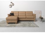 Ecksofa HOME AFFAIRE "Palmera L-Form, B: 244 cm - OTTO. Verlässliche Qualität.", braun (cappuccino), B:244cm H:89cm T:163cm, Luxus-Microfaser (100% Polyester);Struktur (100% Polyester);Luxus-Microfaser in Lederoptik (100% Polyester), Sofas, Ecksofa, optional Schlaffunktion & Bettkasten, Federkern