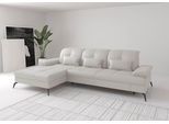 Ecksofa SIT & MORE "Amica, L-Form, inkl. Sitztiefenverstellung & Armteilverstellung", weiß (reinweiß), B:279cm H:90cm T:185cm, Sofas, Ecksofa, wahlweise mit Schlaffunktion, Bettkasten und Kopfteilverstellung