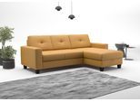 Ecksofa OTTO HOME "Varese", braun (curry), B:239cm H:91cm T:164cm, Sofas, Ecksofa, wahlweise mit Schlaffunktion und Bettkasten