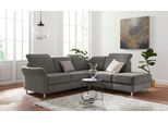Ecksofa SIT & MORE "Darwin L-Form", braun (schlamm), B:249cm T:221cm, Sofas, Ecksofa, inklusive Federkern, wahlweise mit Kopfteilverstellung, Schlaffunktion