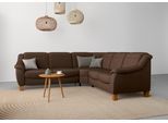 Ecksofa OTTO HOME "Caldera L-Form", braun (dunkelbraun), B:270cm T:250cm, 100% Polyester, Sofas, Ecksofa, Federkern, optional Kopfteilverstellung, Schlaffunktion & Bettkasten