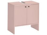 Mid.you Waschbeckenunterschrank, Rosa, Kunststoff, 60x60x35 cm, Made in EU, stehend, Badezimmer, Badezimmerschränke, Waschbeckenunterschränke