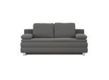 Carryhome Boxspringsofa, Graphit, Metall, 2-Sitzer, Füllung: Schaumstoff, 202x96x105 cm, Liegefunktion, Rücken echt, Wohnzimmer, Sofas & Couches, Schlafsofas, Schlafsofas mit Bettkasten