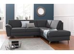 Ecksofa SIT & MORE "Texel L-Form", schwarz, B:250cm H:87cm T:201cm, Kunstleder SOFTLUX;Luxus-Microfaser (100% Polyester), Sofas, Ecksofa, mit Federkern, wahlweise mit Schlaffunktion und Bettkasten