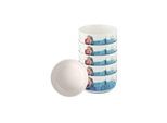 Kinderschale VILLEROY & BOCH "Müslischalen Disney Frozen 440 ml 6er Set bunt", bunt, B:12,3cm H:7cm L:12,3cm T:12,3cm Ø:12,3cm, Schüsseln, Kinderschale, Spülmaschinenfest, Mikrowellensicher