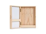 Zeller Present Schlüsselkasten, Weiß, Natur, Naturmaterialien, 42x30x8 cm, Garderobe, Schlüsselboards & -kästen