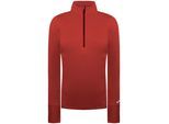 Brooks Dash 1/2 Zip Damen Dunkelrotes Lauftop
