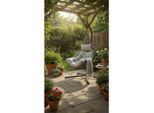 Gardenson Hängesessel, Grau, Metall, Kunststoff, Uni, Füllung: Schaumstoff, Fleece,Schaumstoff, Fleece, 95x195 cm, wetterfest, Gartenmöbel, Hängesessel