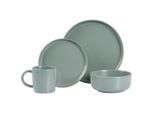 Novel Kombiservice Salerno, Grün, Keramik, 16-teilig, Uni, 410 ml,900 ml, Lfgb, lebensmittelecht, Essen & Trinken, Geschirr, Geschirr-Sets, Kombiservice