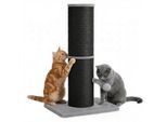 FEANDREA Kratzbaum Kratzsäule, 85 cm hoch, 7/13/17 cm Dicker Sisalstamm, für alle Katzen