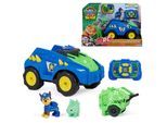 RC-Auto SPIN MASTER "PAW Patrol: Der Dino Film, Chase ferngesteuertes Dino Rettungsfahrzeug", blau (bunt), Fernlenkfahrzeuge, Kinder, RC-Auto