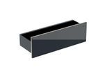 Geberit Acanto Wand-Board 500617161 45x14,8x16 cm, Glas schwarz - schwarz matt