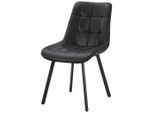 Livetastic , Schwarz , Metall, Leder , Echtleder , Rindleder , 51x88x62 cm ,