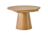 P & B Esstisch , Eichefarben , Holz, Holzwerkstoff , Weide , furniert , oval , konisch , 120x76x120-160 cm , ausziehbar , Esszimmer, Esstische, Holztisch, Esstische furniert