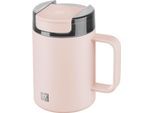 Thermobecher ZWILLING "Thermo Plus", rosa (pink), B:8,5cm H:13,5cm, Edelstahl, Trinkgefäße, Thermobecher, Edelstahl, Doppelwandig, To-Go, Auslaufsicher