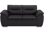 2-Sitzer COTTA "Leandra", schwarz, Sofas, B/H/T: 185cm x 88cm x 90cm, Leder PAMPAS, Kunstleder Softlux;NaturLEDER (echtes Rindsleder) Die Rückseite bei Naturlederprodukten ist mit Spannstoff bezogen.;Luxus-Microfaser (100% Polyester);NaturLEDER: Bitte beachten Sie, dass Lederbezüge mehr Nähte aufweisen als Stoffbezüge., 2-Sitzer, Polstergarnitur, auch als Set erhältlich, B:185cm H:88cm T:90cm