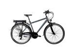 E-Bike ZÜNDAPP "Green 7.7 Herren" Gr. 48, grau (blau, grau), Elektrofahrräder, 48cm, 28 Zoll (71,12cm), E-Bike, Pedelec, Elektrofahrrad für Damen u. Herren