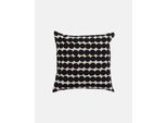 Kissenbezug MARIMEKKO "RÄSYMATTO", schwarz, B:50cm H:1cm L:50cm, Perkal, Baumwolle, Leinen, Kissenbezüge, Kissenbezug, Baumwolle, 50x50 cm