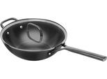 Wok ZWILLING "Milano", schwarz, B:30cm H:13,5cm L:58cm Ø:30cm, Pfannen, Wok, Keramik-Antihaftbeschichtung, Induktion, Made in Italy