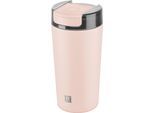 Thermobecher ZWILLING "Thermo Plus", rosa (pink), B:8,5cm H:17,5cm, Edelstahl, Trinkgefäße, Thermobecher, Edelstahl, Doppelwandig, To-Go, Auslaufsicher