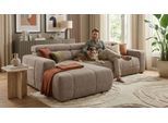 Ecksofa OTTO HOME "Ballerup 235 x 175 cm, auch mit verstellbarer Sitztiefe", beige (espresso), B:285cm H:80cm T:175cm, 100% Polyester, Sofas, Ecksofa, Kopfteile & Sitztiefe verstellbar, Pet Friendly Bezug, L-Form
