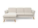 Ecksofa SIT & MORE "Romero L-Form", beige (creme), B:245cm H:91cm T:178cm, 90% Polyester 10%Polyamid, Sofas, Ecksofa, wahlweise mit oder ohne Relax-Funktion, Schlaffunktion, Bettkasten