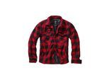Anorak BRANDIT "Brandit Herren Lumberjacket", Herren, Gr. S, rot (rot, schwarz), 100% Baumwolle, Jacken