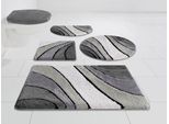 Badematte OTTO HOME "Josie, Badvorleger, Badezimmer Teppich" Gr. 11, grau (anthrazit), H:20mm, Polyester, Badematten, Badematte, Badteppich, Badematten, rechteckig, rund & als 3-tlg. Set erhältlich