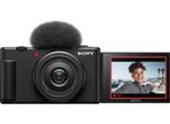 SONY Kompaktkamera "Sony ZV-1F", schwarz, B:10,55cm H:6cm T:4,64cm, Fotokameras, Klapp- und drehbares Display, Slow- Motion, Topseller