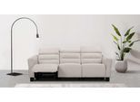 3-Sitzer OTTO HOME "Carpari Webstoff, 224 cm, man./elektr. Relaxfunktion", beige (creme), B:224cm H:97cm T:100cm, Sofas, (USB A/C), sowie Kopfteilverstellung