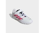 Fußballschuh ADIDAS PERFORMANCE "PREDATOR CLUB KIDS, HYBRIDRASEN, KLETTVERSCHLUSS", Mädchen, Gr. 33, cloud weiß, solar turbo, core schwarz, Synthetik, Schuhe Fußballschuh, für Kinder & Jugendliche