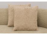 Dekokissen OTTO HOME "Nyborg", taupe, unifarben, B:40cm H:40cm, Polyester, Dekokissen_Sitzkissen_Kissenhüllen, Dekokissen mit Füllung, Sofakissen 2er Set 40x40cm