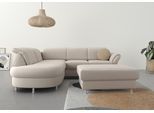 Ecksofa SIT & MORE "Apulia L-Form", grau (elephant), B:250cm H:78cm T:212cm, Webstoff (100% Polyester);Struktur weich (90% Polyester, 10% Polyamid);Luxus-Micofaser Euphoria (100% Polyester);Samtoptik (100% Polyester), Sofas, Ecksofa, wahlweise Schlaffunktion, Bettkasten und Kopf- und Armteilverstellung