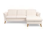 Ecksofa SIT & MORE "Romero L-Form", beige (creme), B:245cm H:91cm T:178cm, 100% Polyester, Sofas, Ecksofa, wahlweise mit oder ohne Relax-Funktion, Schlaffunktion, Bettkasten