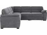 Ecksofa SIT & MORE "Montego L-Form, B: 256 cm, große Stoffauswahl, Komfort Sitzhöhe 46cm", grau, B:255cm H:88cm T:225cm, Luxus-Microfaser (90% Polyester, 10% Polyamid);Struktur (100% Polyester);Luxus-Microfaser ALTARA NUBUCK (100% Polyester), Sofas, Ecksofa, wahlweise mit Schlaffunktion und Schubkasten