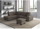 Ecksofa SIT & MORE "Luxor L-Form", beige (dunkelbeige), B:259cm H:82cm T:224cm, Luxus-Microfaser ALTARA NUBUCK (100% Polyester);Soft clean (98% Polyester, 2% Polyamid);Struktur fein (100% Polyester), Sofas, Ecksofa, wahlweise mit Schlaffunktion, Stauraum und Kopfteilverstellung