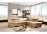 Ecksofa SIT & MORE "Valantine L-Form, B: 272 cm", braun (cappuccino), B:272cm H:73cm T:226cm, Sofas, Ecksofa, mit Arm- & Kopfteilverstellung, optional mit Schlaffunktion