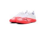 Fußballschuh PUMA "ULTRA 7 PLAY IT JR", Mädchen, Gr. 38, ultra rot, puma schwarz, puma weiß, Synthetik, Schuhe Fußballschuh, für Halle und Straße, für Jugendliche